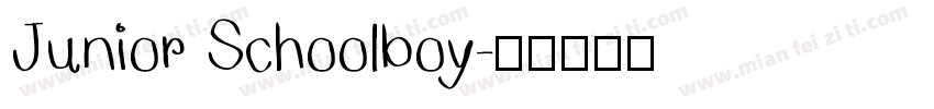 Junior Schoolboy字体转换